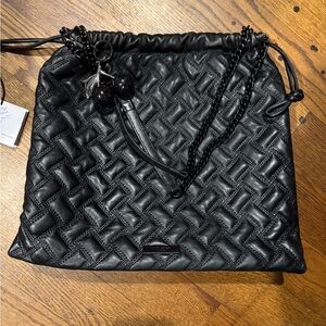 Kurt Geiger Black Quilted Shoulder Bag
